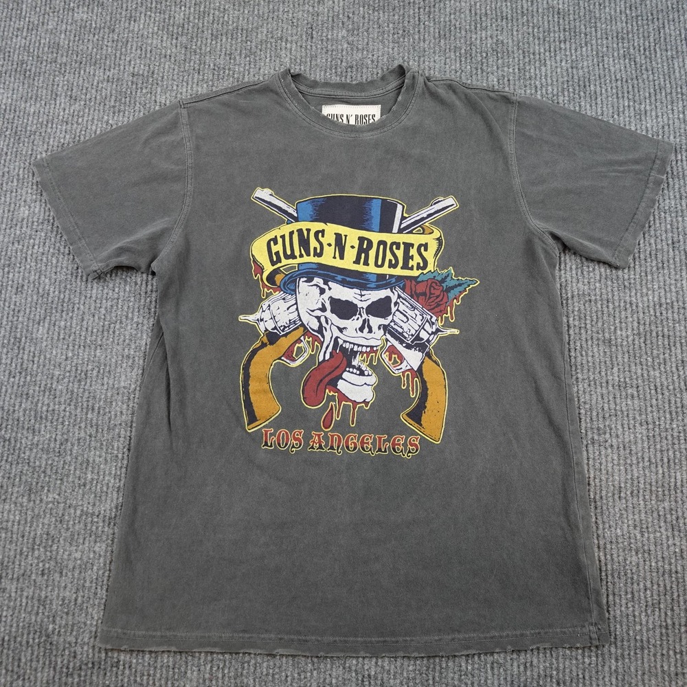 Guns N' Roses People Of Leisure Shirt Mens XS Gray Los Angeles Graphic Band Tee
